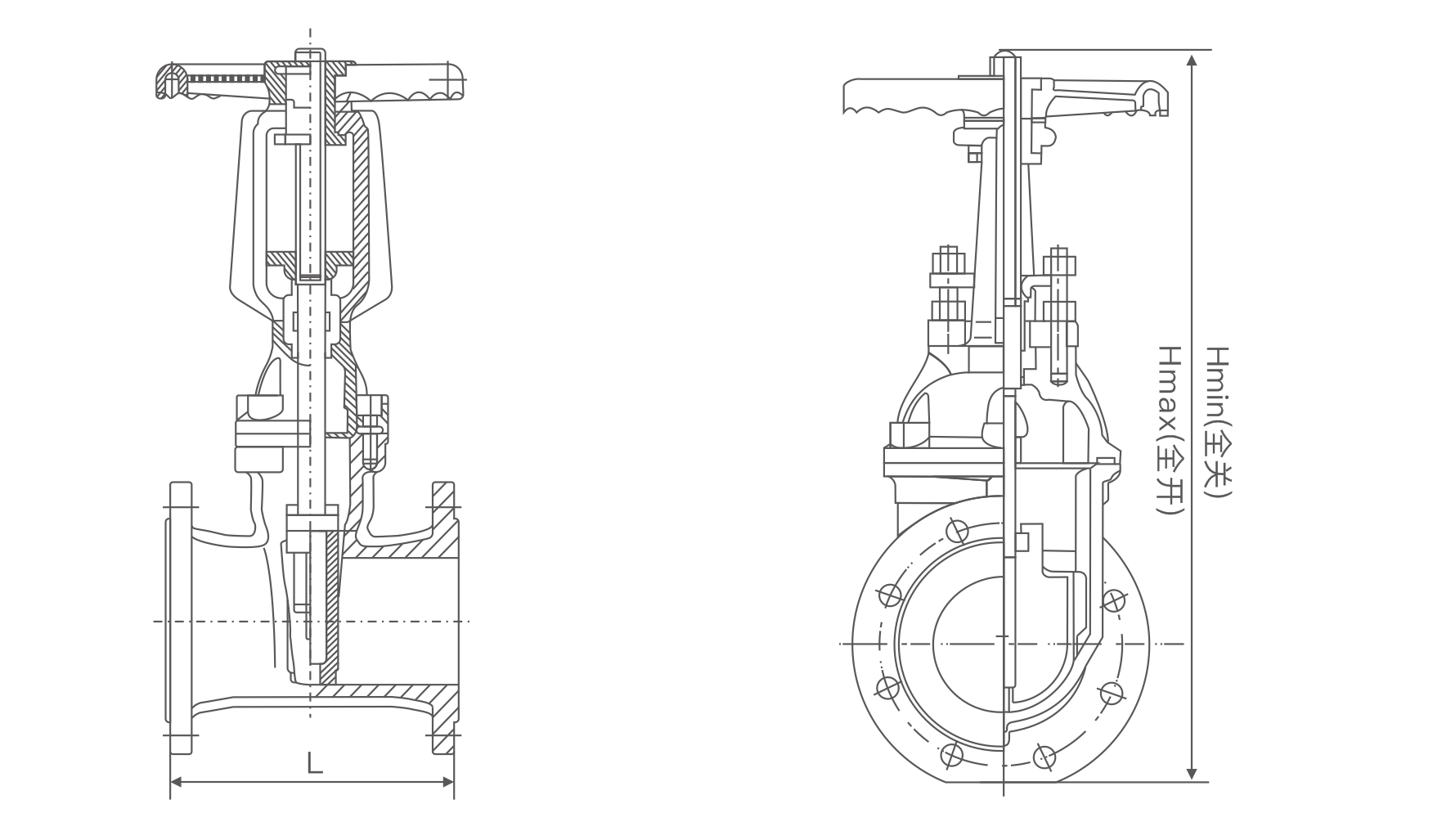 明杆(gan)彈性座封閘閥(圖(tú)1)
