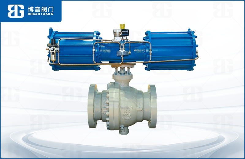 氣動鑄(zhù)鋼固定(ding)式球閥(fa)